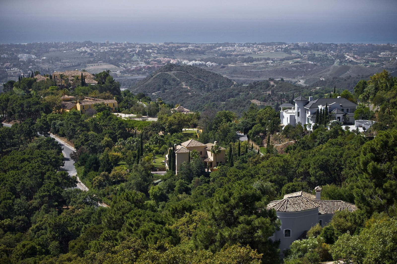 Vistas de la urbanización Coto Zagaleta en Benahavís.