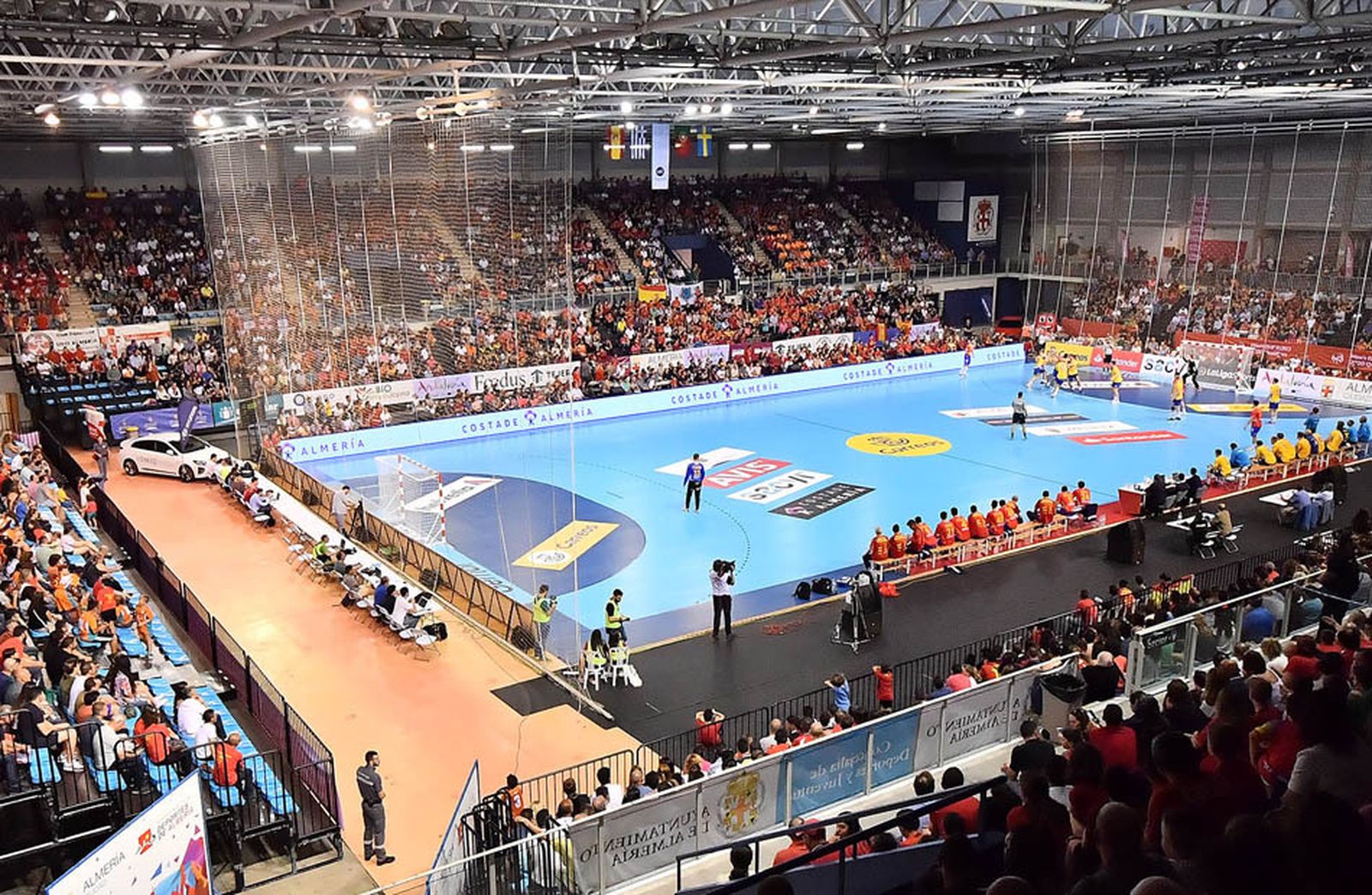 Así lucía el Palacio cuando recibió a la selección española masculina.