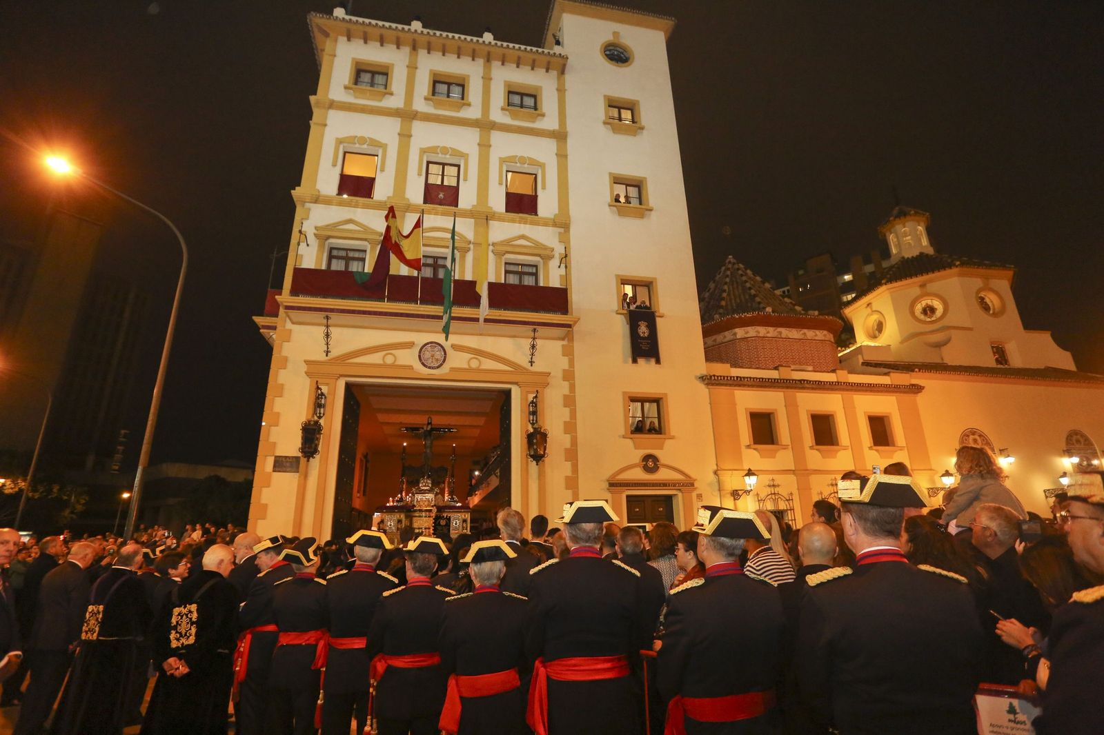 Casa Hermandad de la Expiración e la salida procesional del Miércoles Santo.