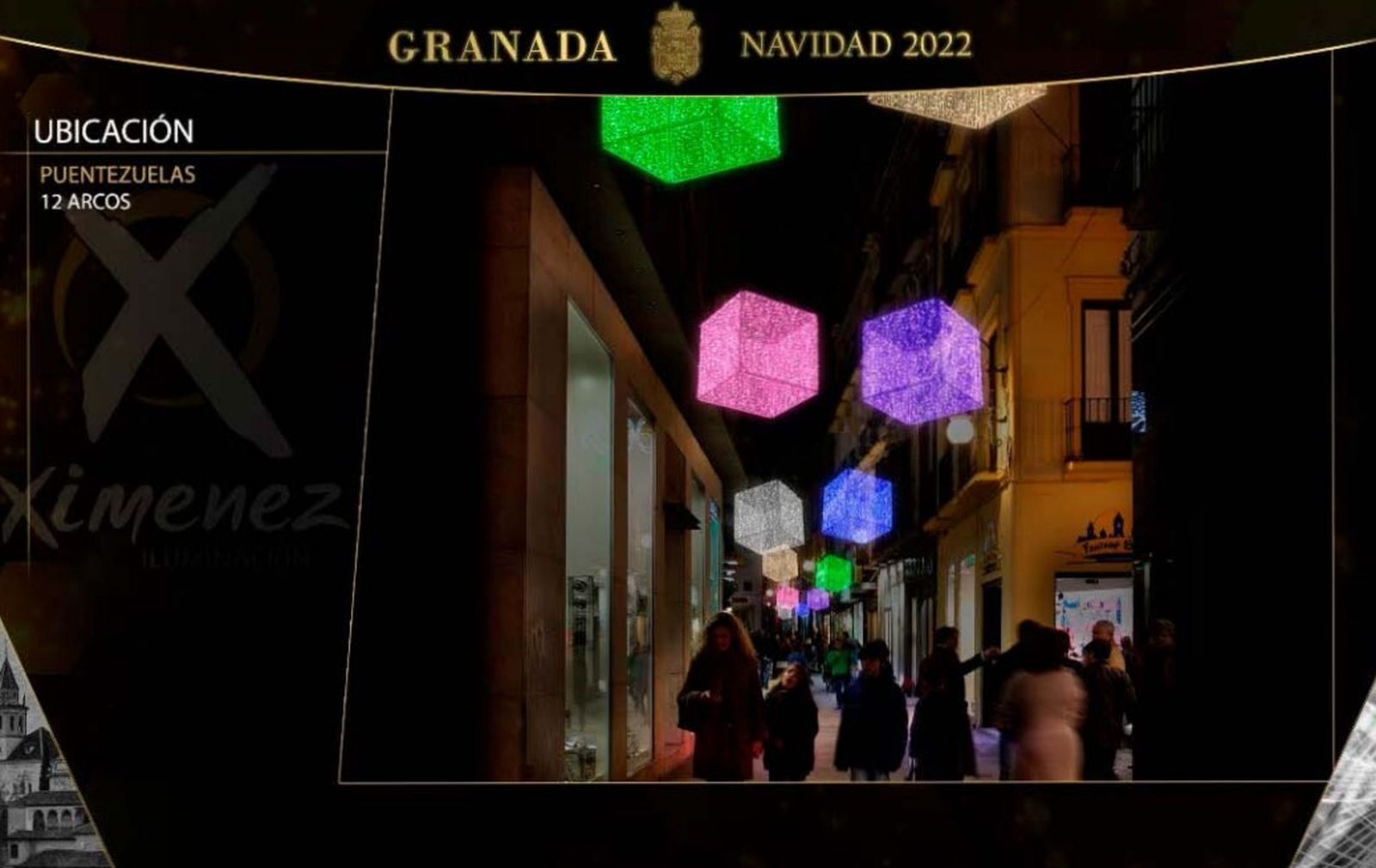 Estas son las luces de Navidad del Centro de Granada, calle por calle