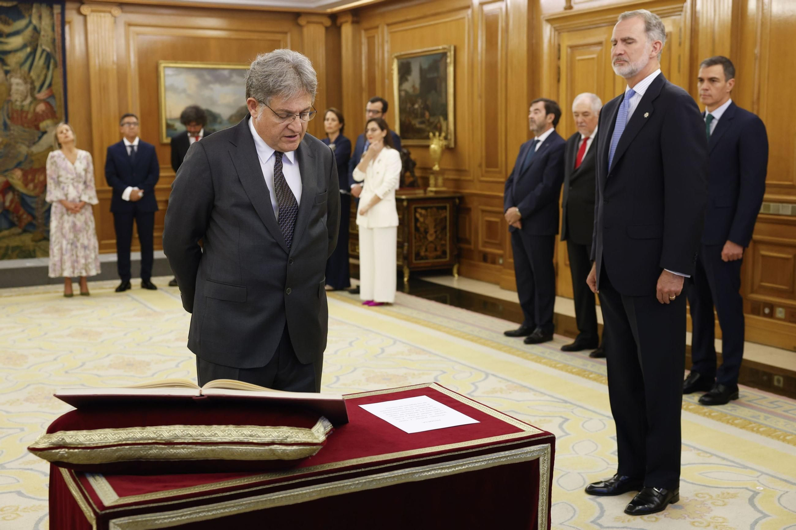 Fernández Seijo, durante la ceremonia de toma de posesión como vocal del CGPJ.