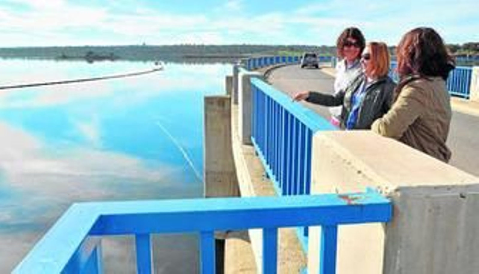 Vista del embalse de La Colada, entre los términos municipales de El Viso e Hinojosa del Duque.