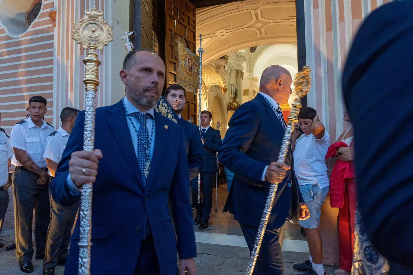 Imágenes del traslado de Nuestra Señora de la Cinta a la Parroquia Mayor de San Pedro