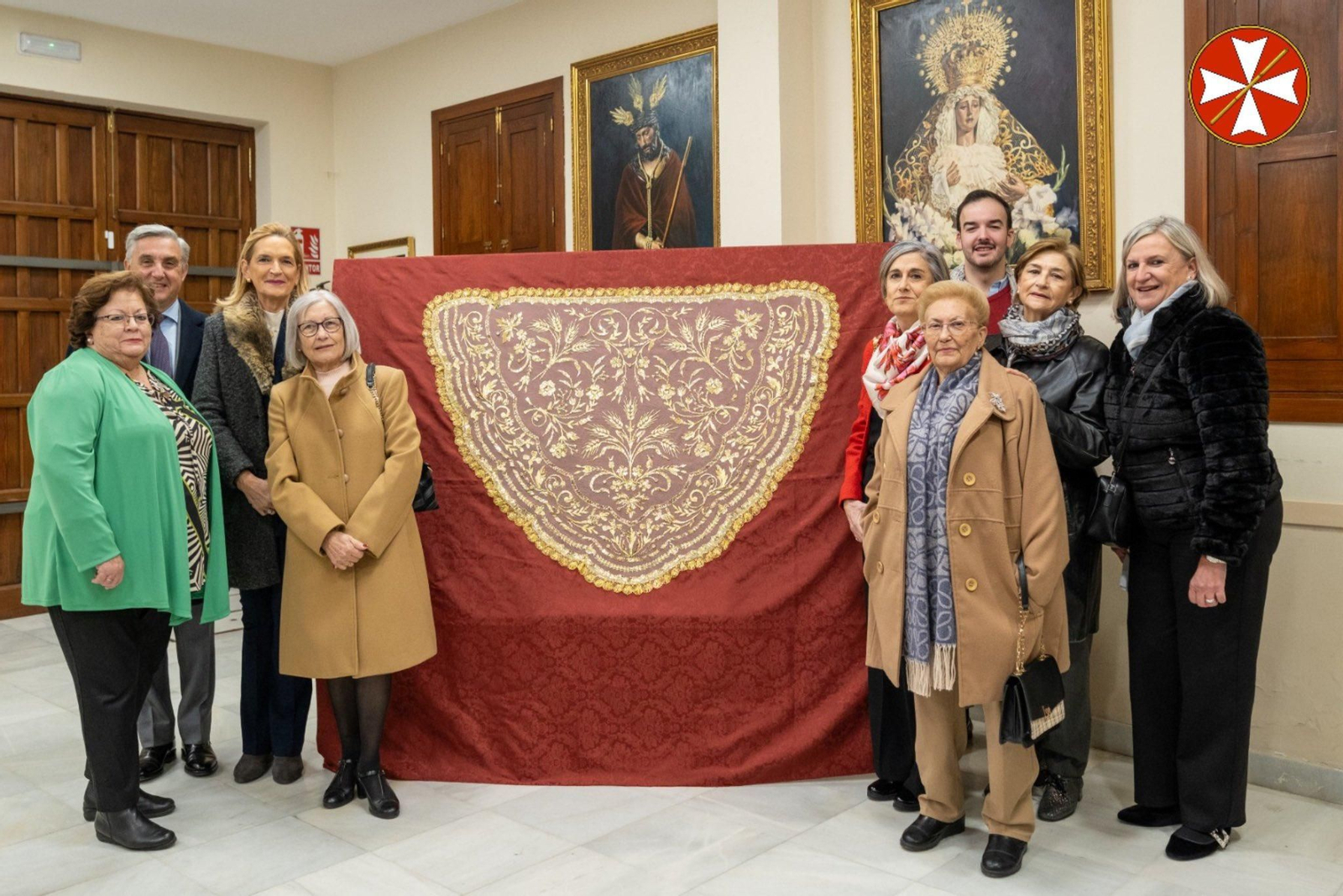 Acto de bendición de esta nueva toca para la dolorosa