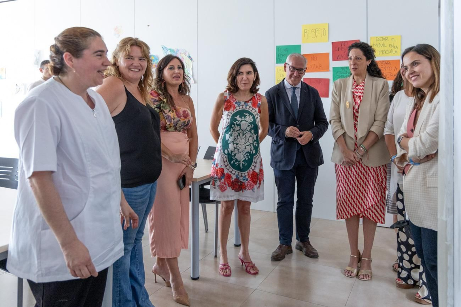 Visita de la consejera a las instalaciones de Aprompsi