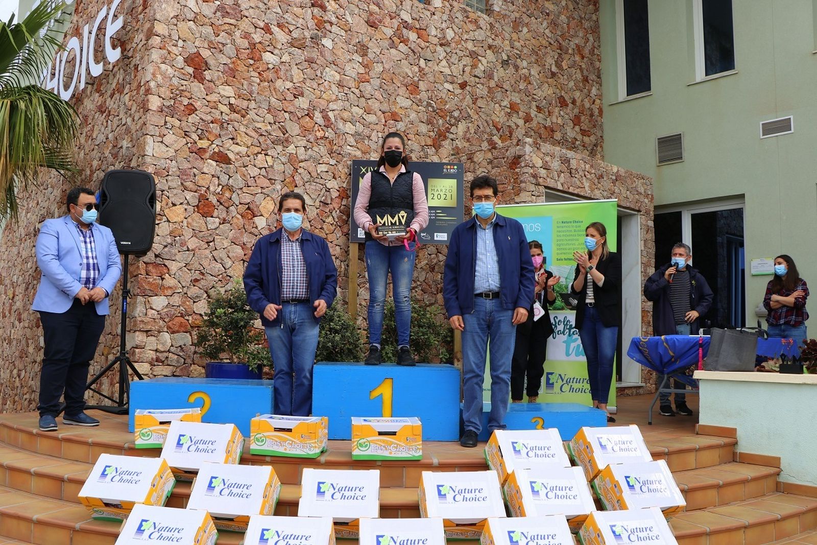 Una de las ganadoras en categoría adultos.