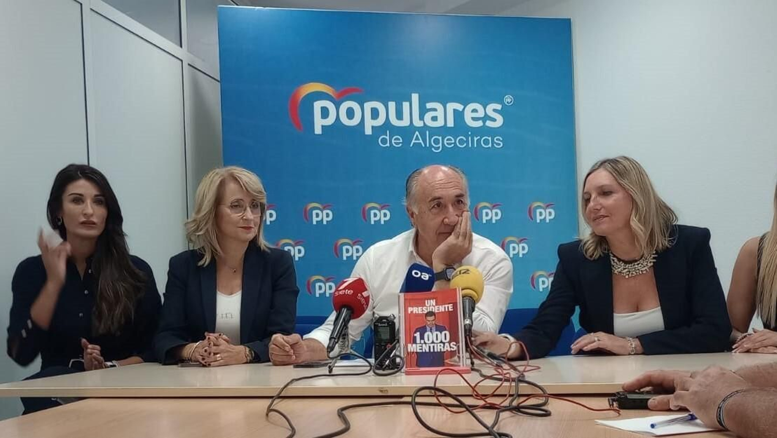 José Ignacio Landaluce, en la rueda de prensa celebrada en la sede del Partido Popular