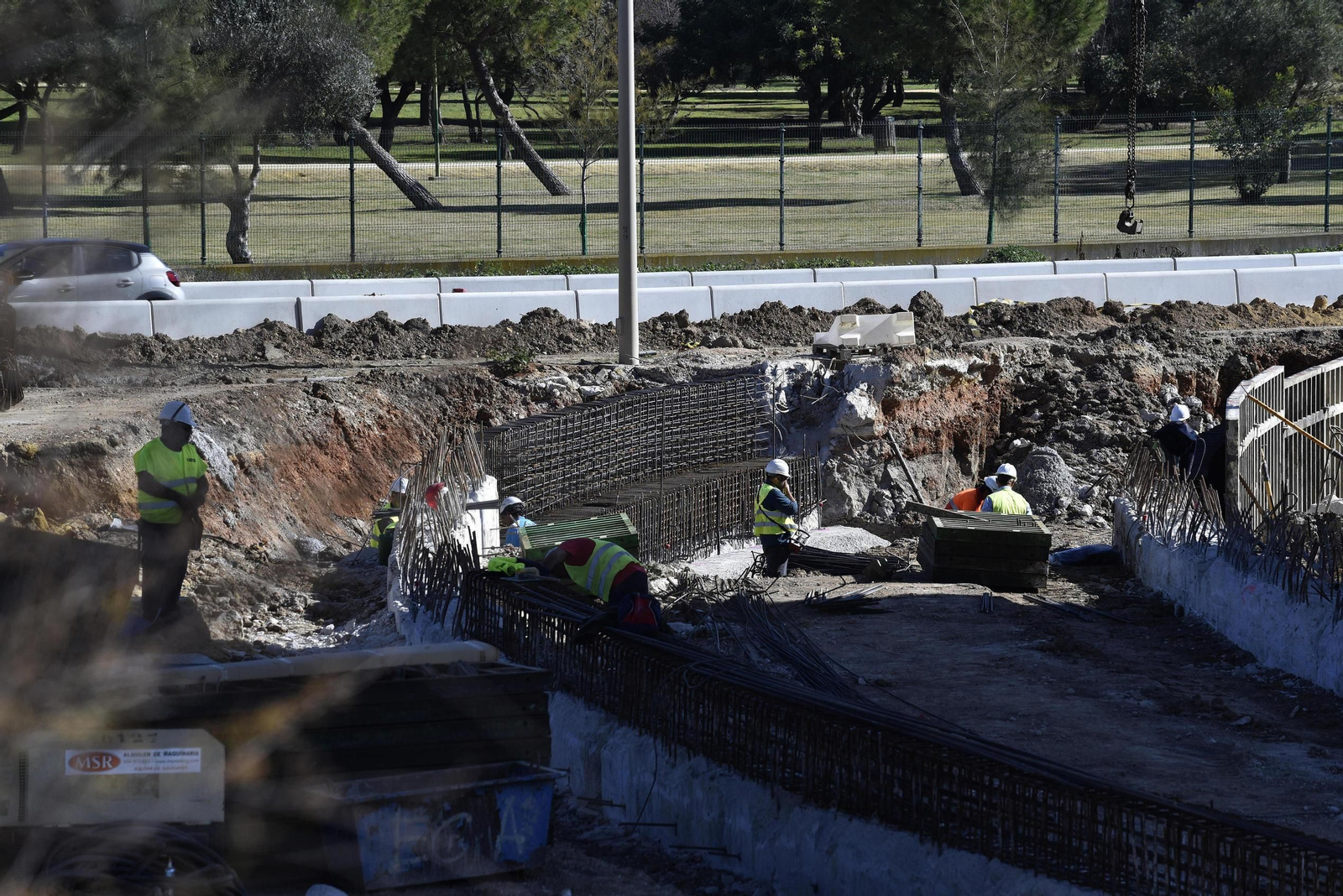 Estado actual de las obras del centro comercial Lagoh de Palmas Altas. Febrero de 2019