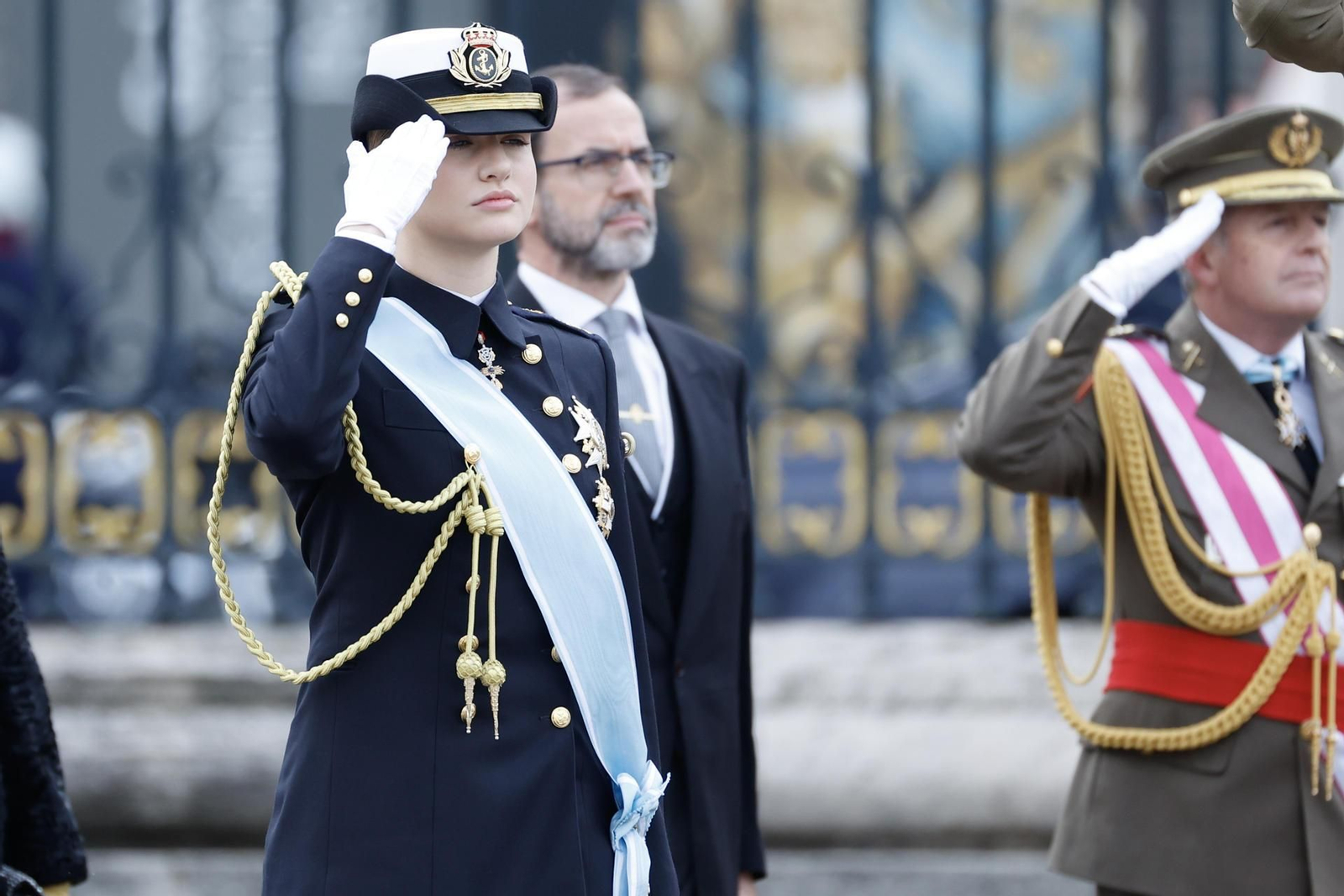 La princesa Leonor se embarca en el buque Juan Sebastián de Elcano