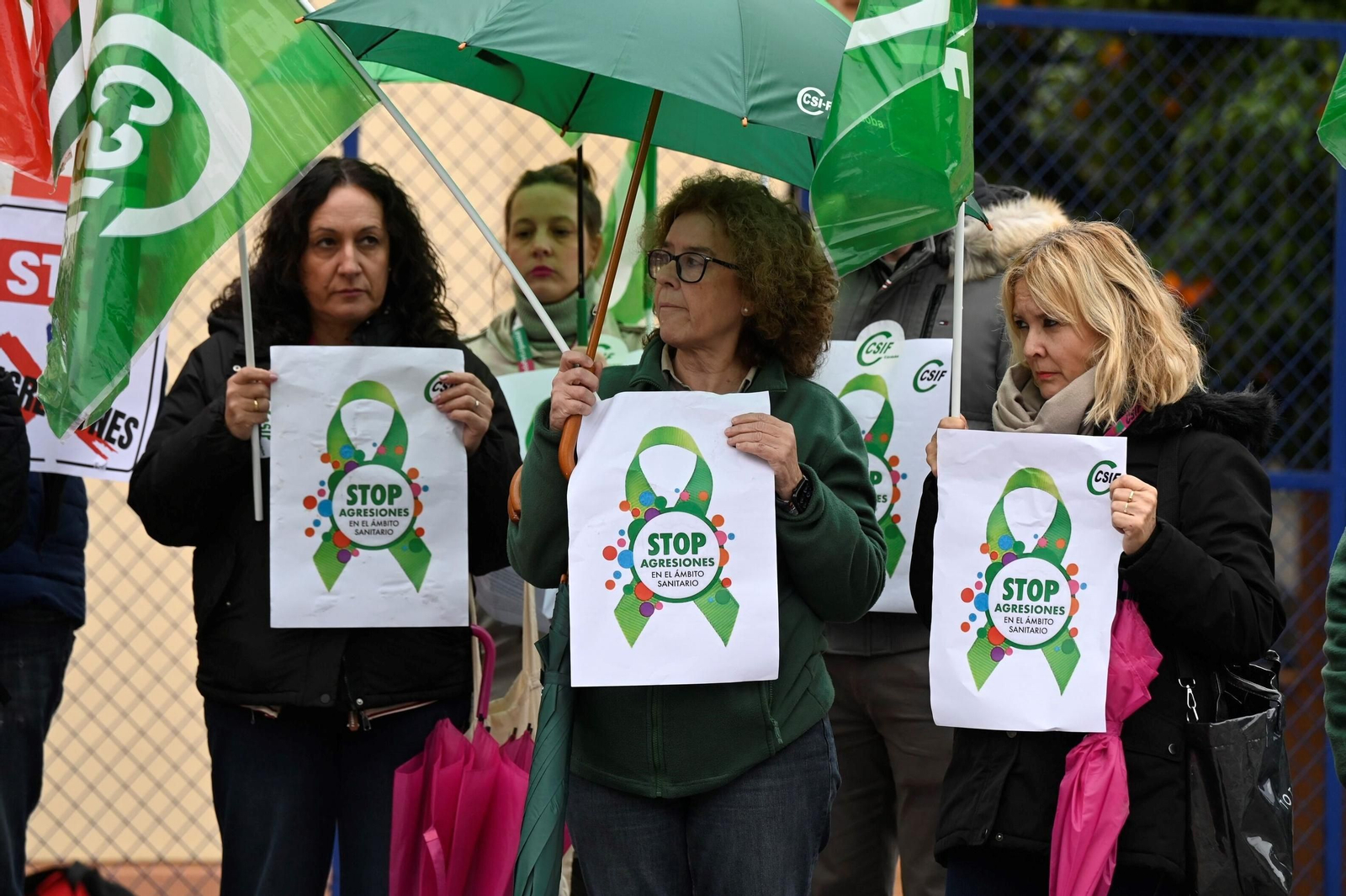 Concentración de médicos en el centro de salud de Azahara