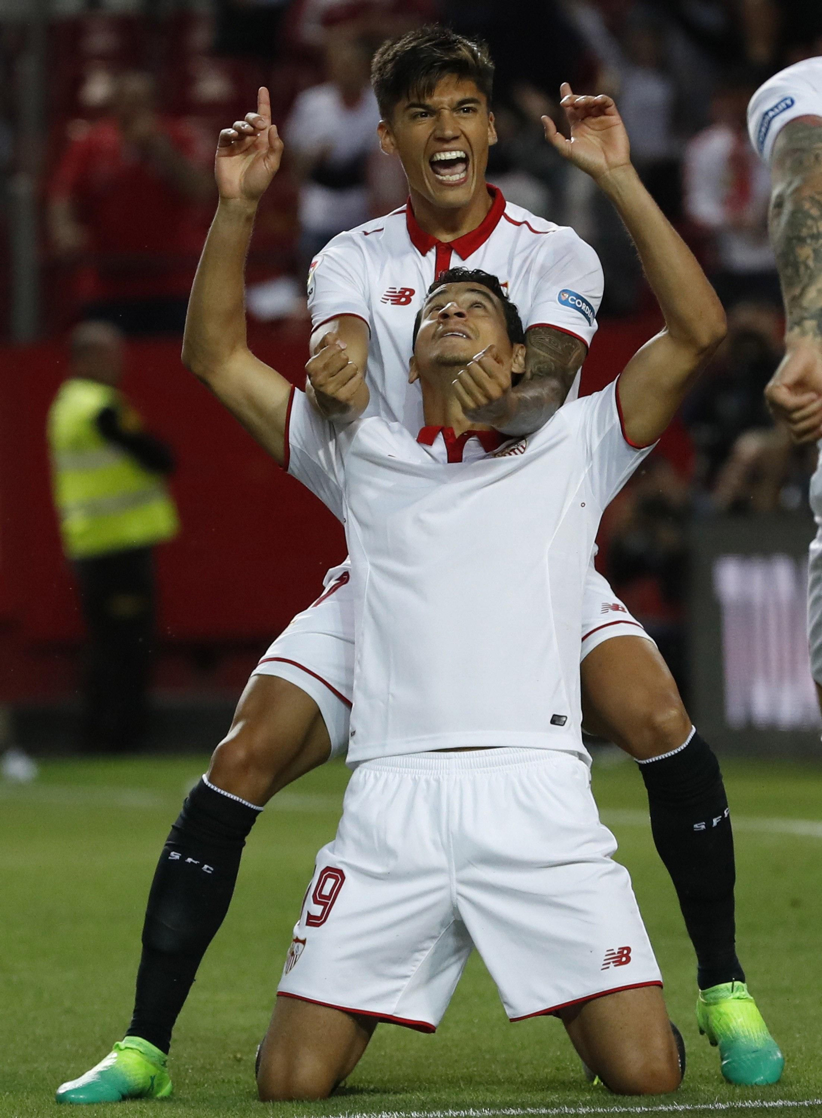 Ganso celebrando el 1-0.