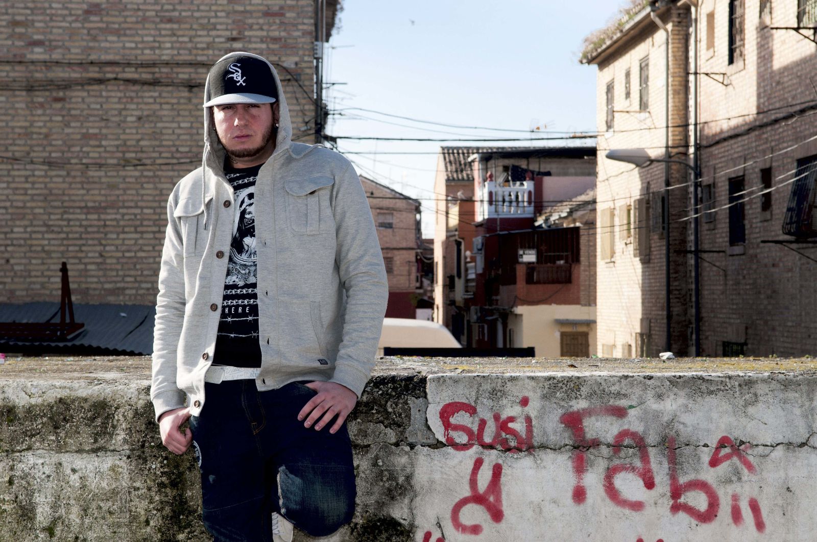 Imagen del rapero Maka, en Granada.