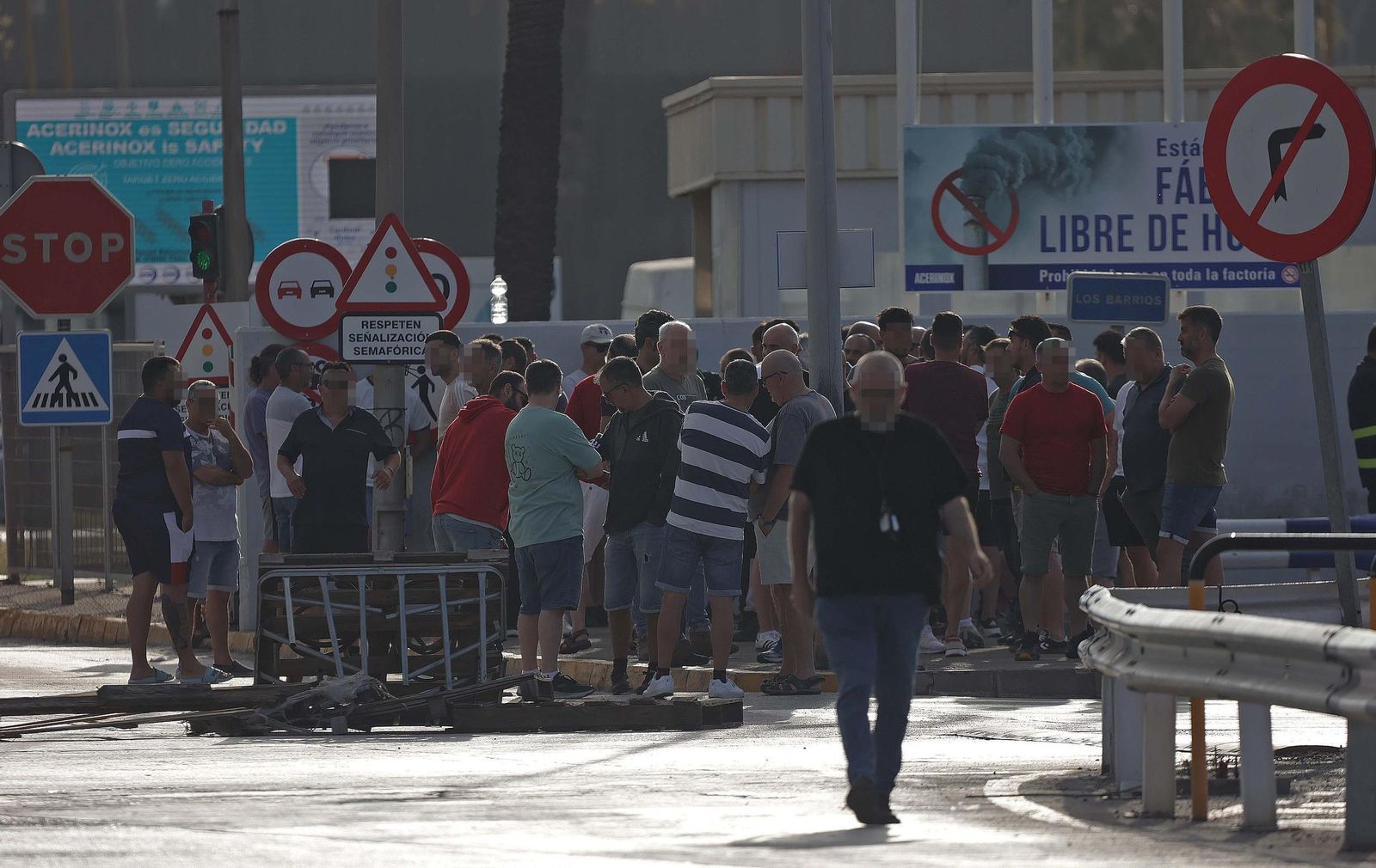 Fotos de la jornada del miércoles de la huelga del metal en el Campo de Gibraltar