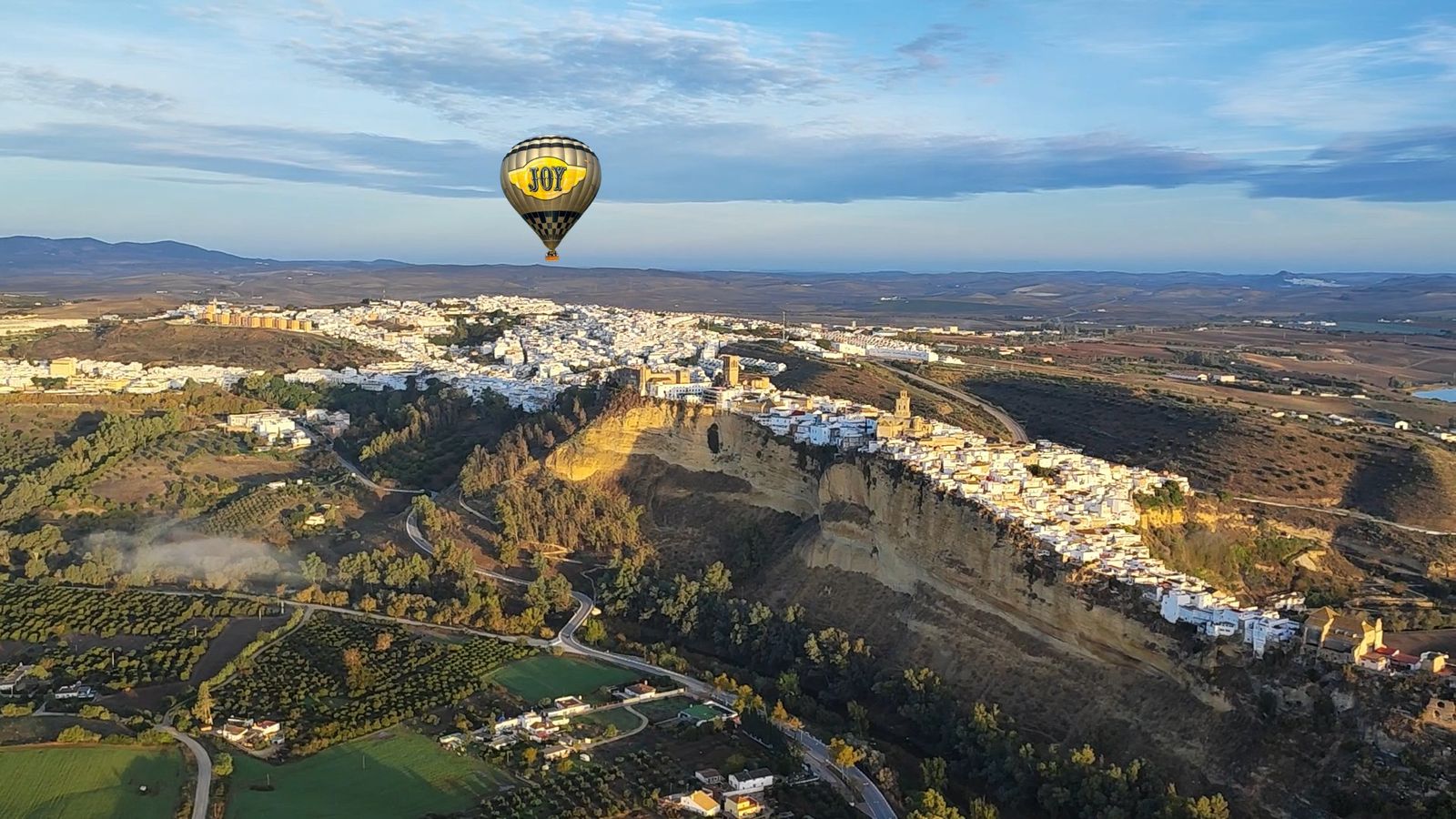Uno de los paisajes que se pueden ver desde el globo.