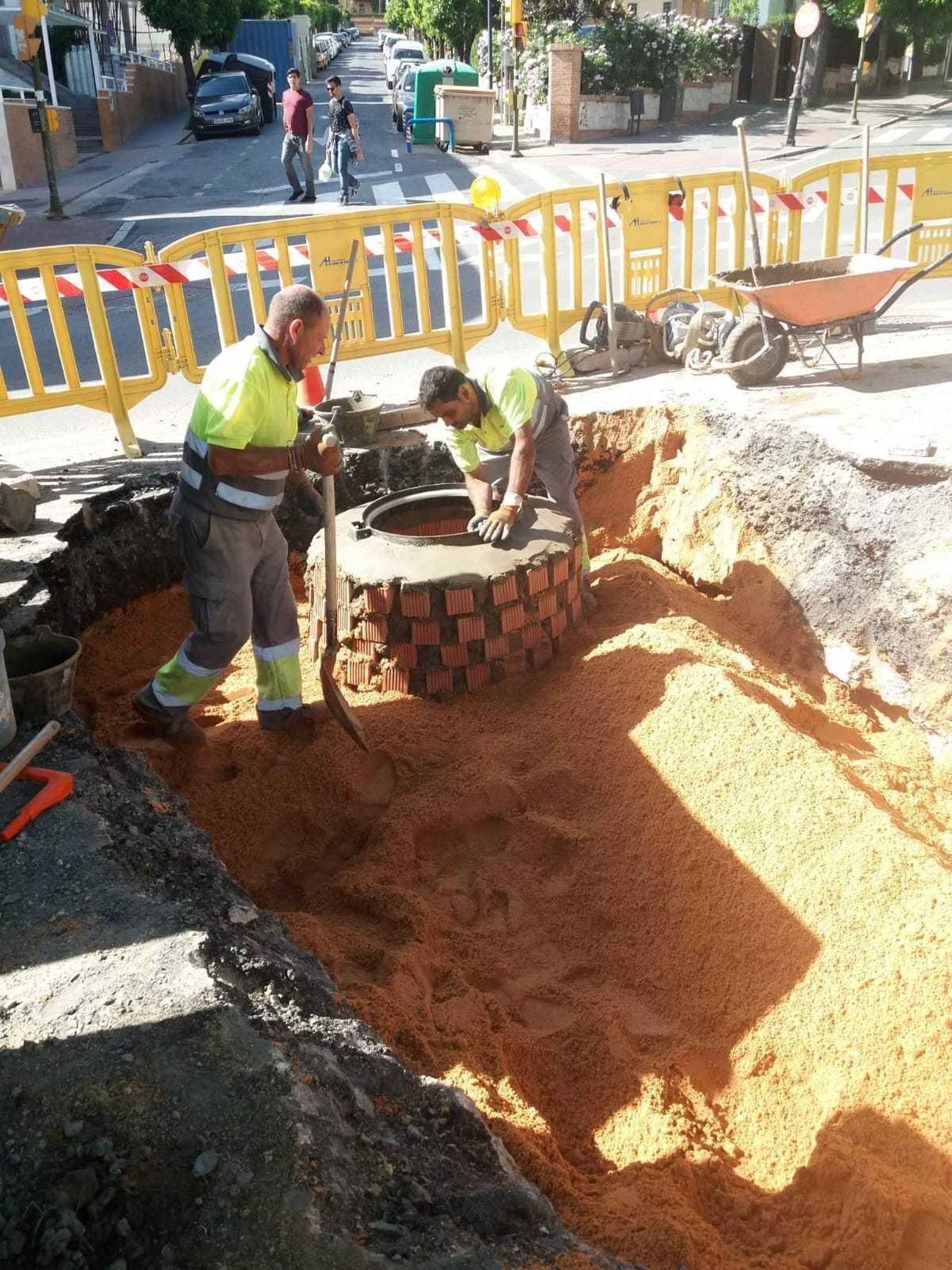 Reparado el socavón de Ivonne Cazenave