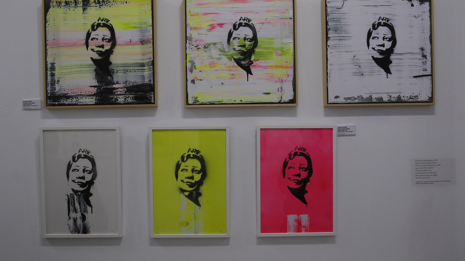 Retratos 'warholianos' de la legendaria cantaora.