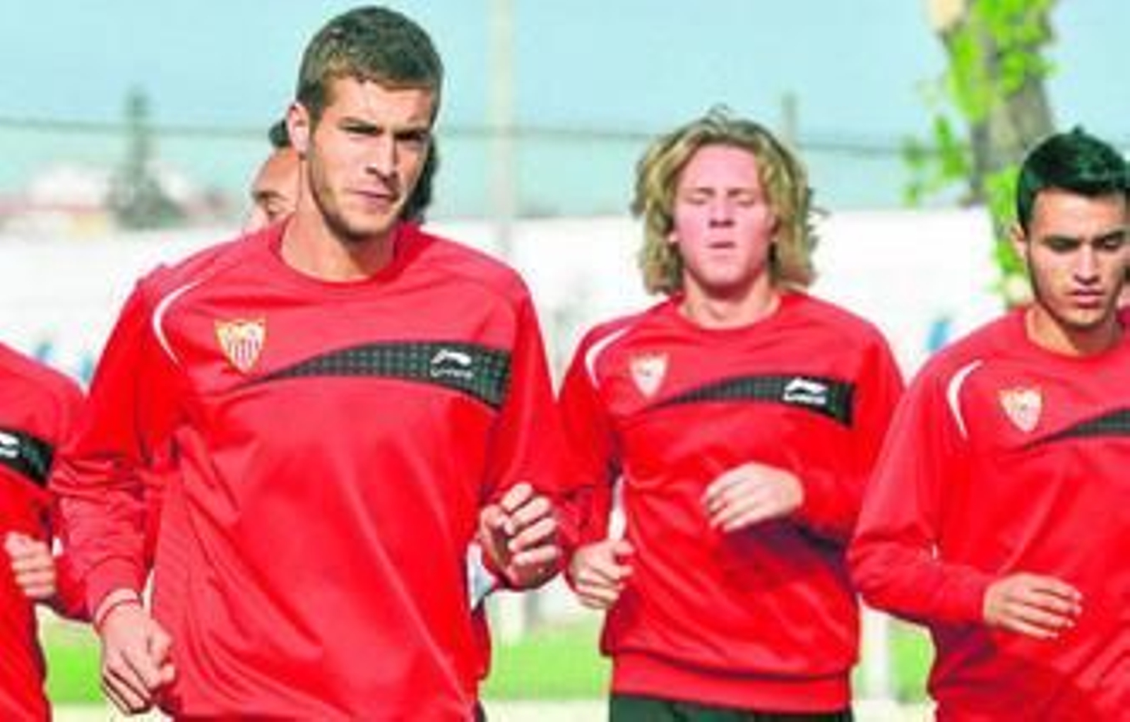 Álex Rubio, entrenándose ayer con su equipo.