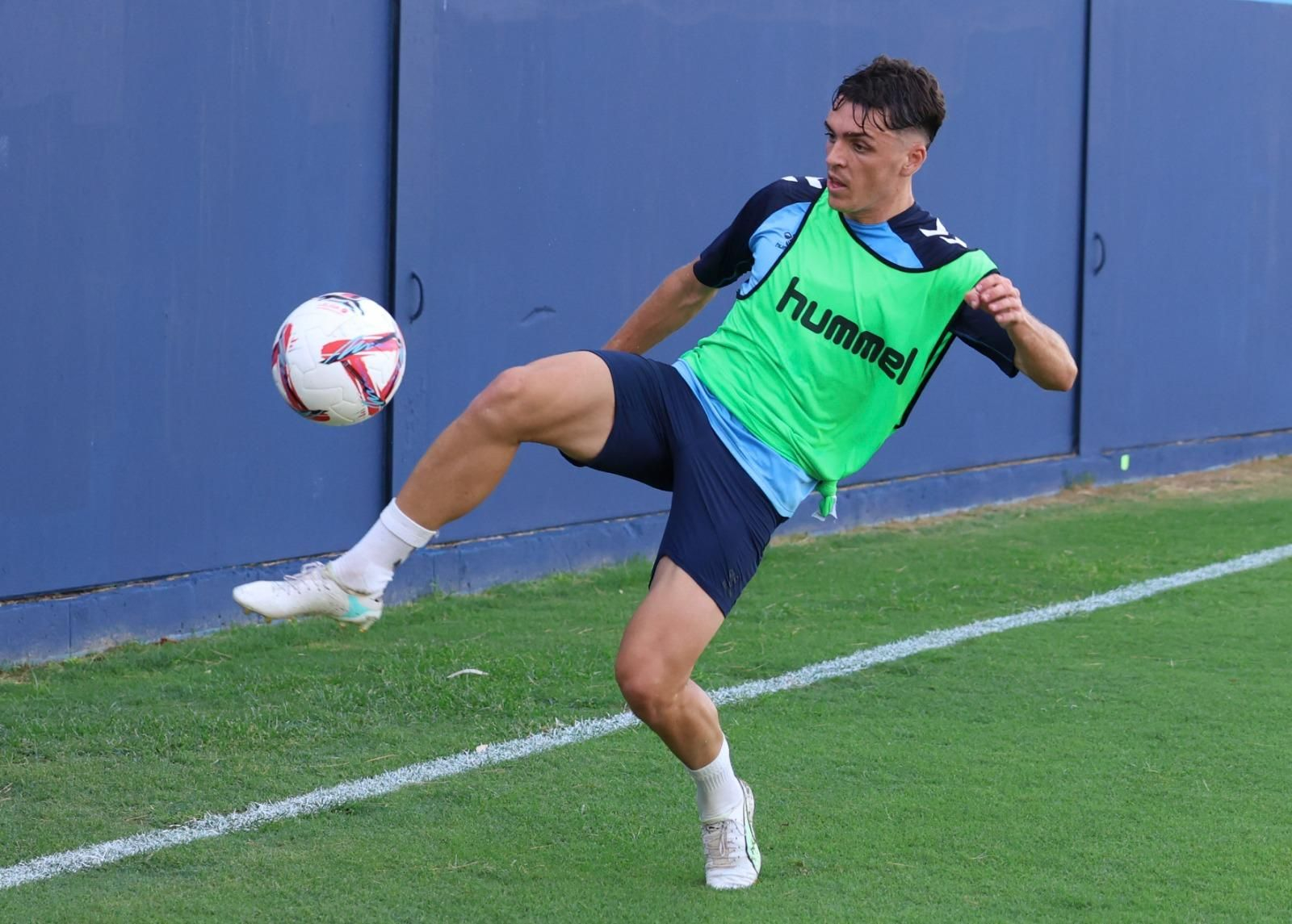 Haitam, como una moto en la última sesión del Málaga CF