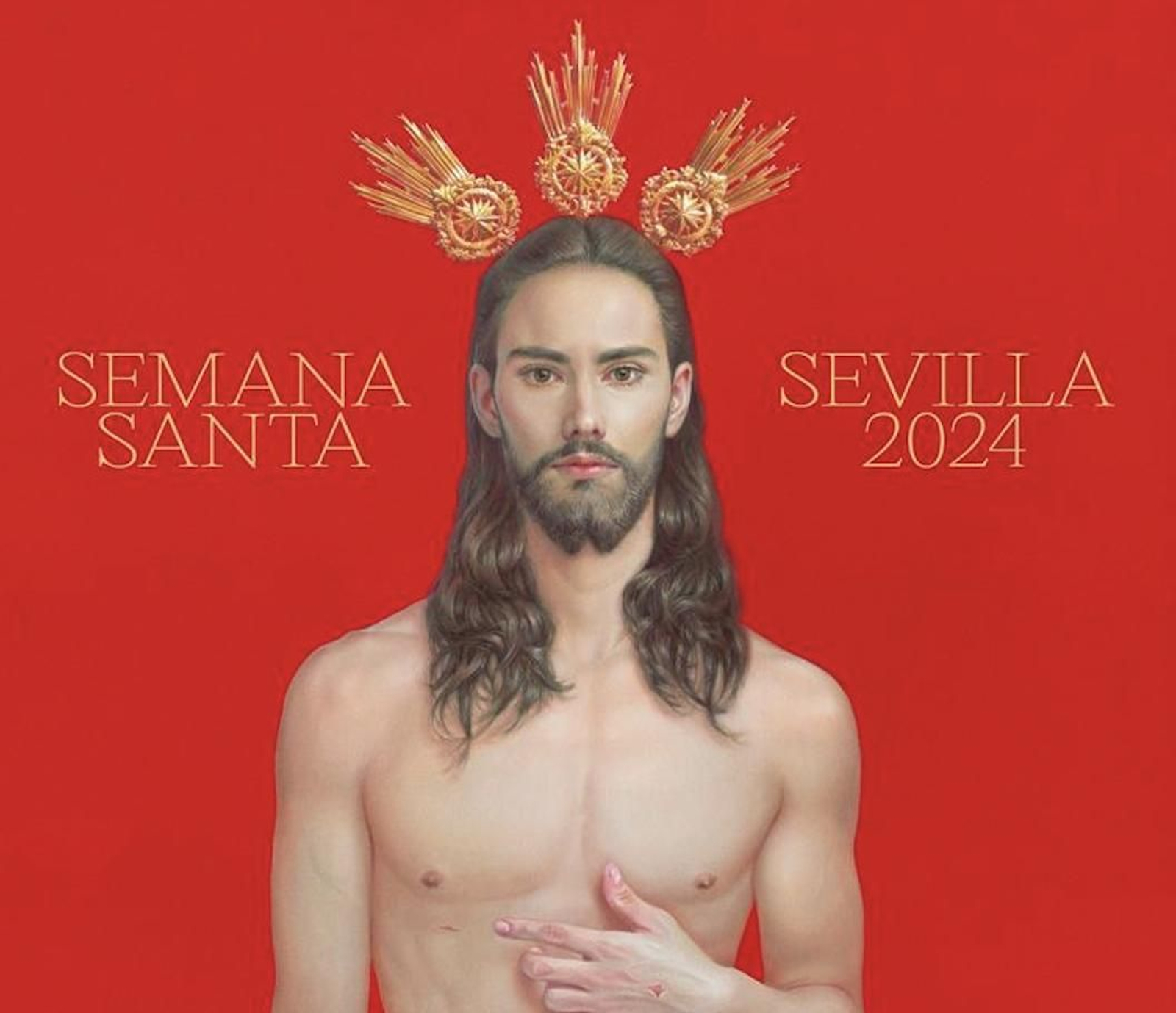 Cartel de Salustiano para la Semana Santa de Sevilla 2024