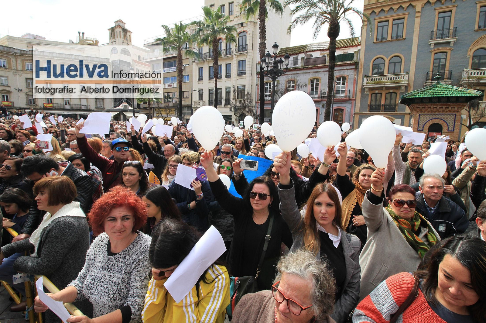 Imágenes de la manifestación contra la derogación de la prisión permanente revisable celebrada en Huelva