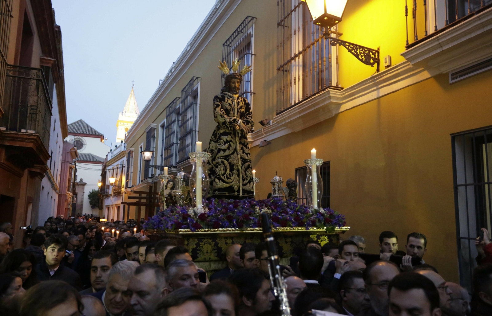 El Señor de la Sentencia en el vía crucis de cada primer viernes de cuaresma.