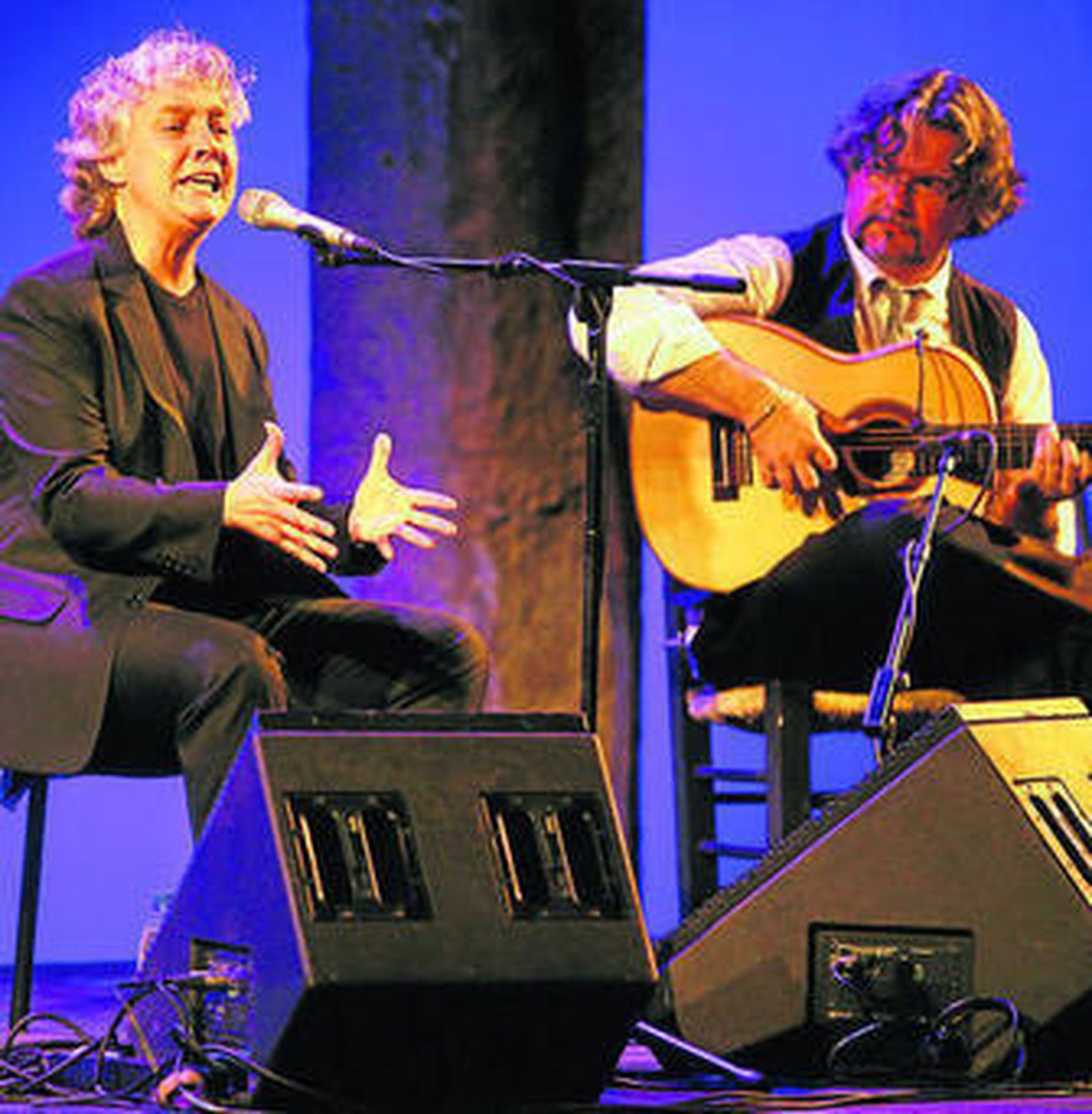 Un momento de una actuación de la cantaora Mayte Martín.