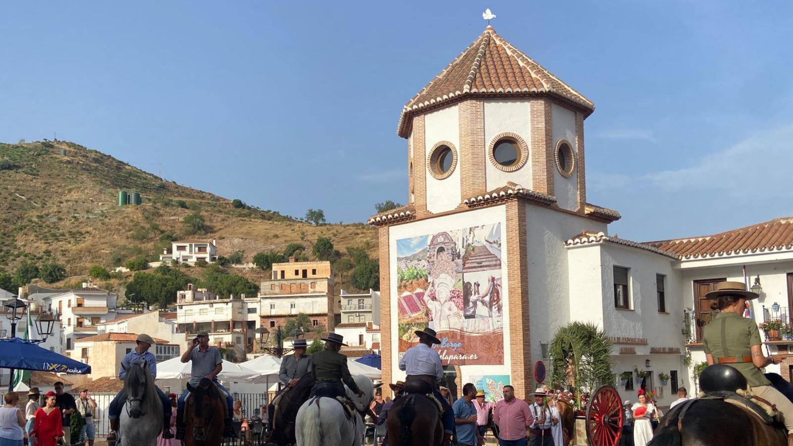 El Borge, durante su Romería de San Isidro el pasado mes de junio.