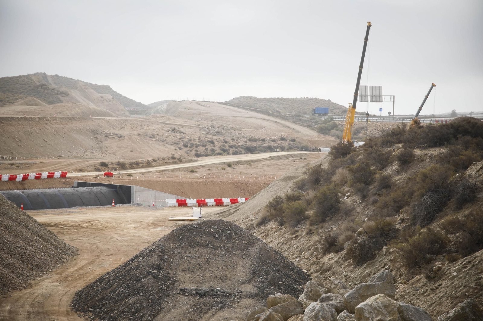 Las imágenes de las obras para la conexión entre la A7 y la A-92 en Viator