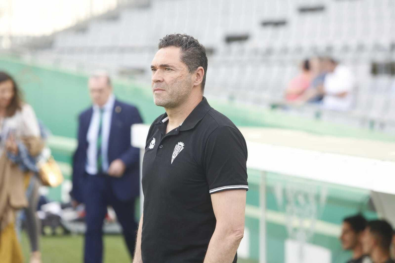 Rafa Navarro, antes del choque ante el Nàstic. Rafa Navarro, antes del choque ante el Nàstic.
