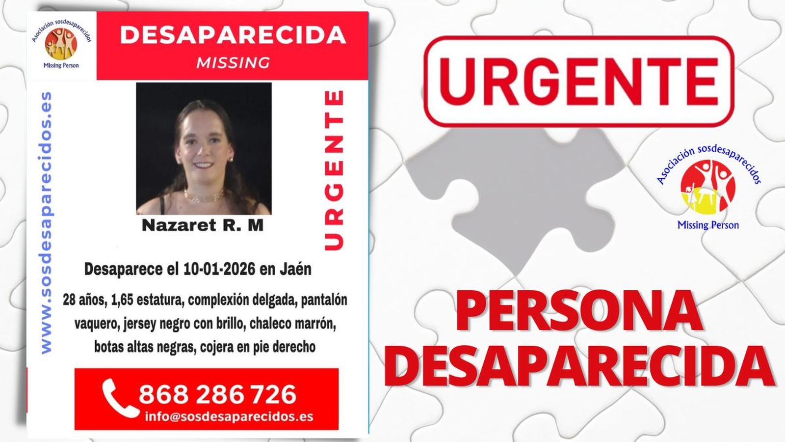 Desaparecida en Jaén.