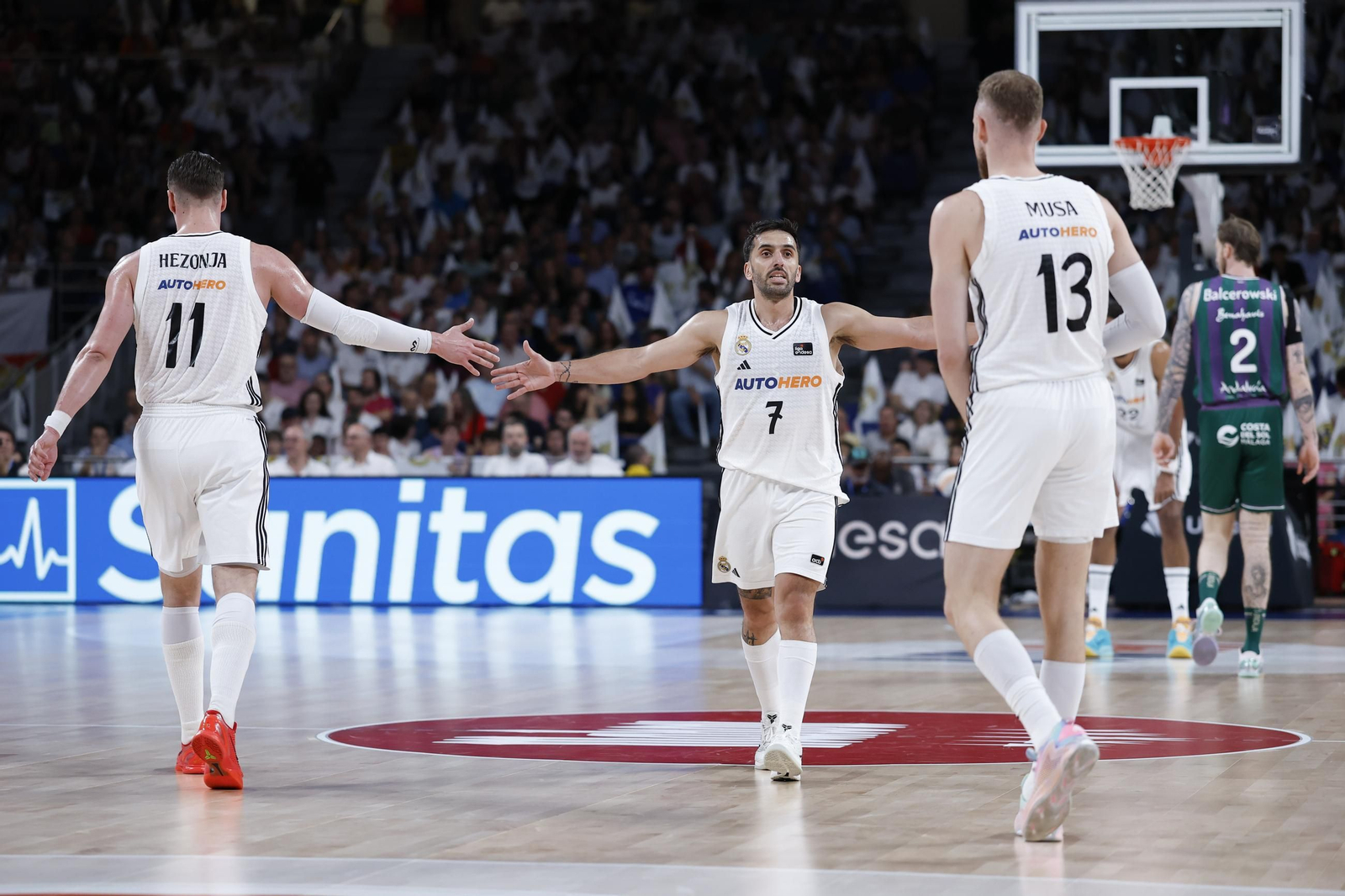 El Real Madrid-Unicaja, en fotos