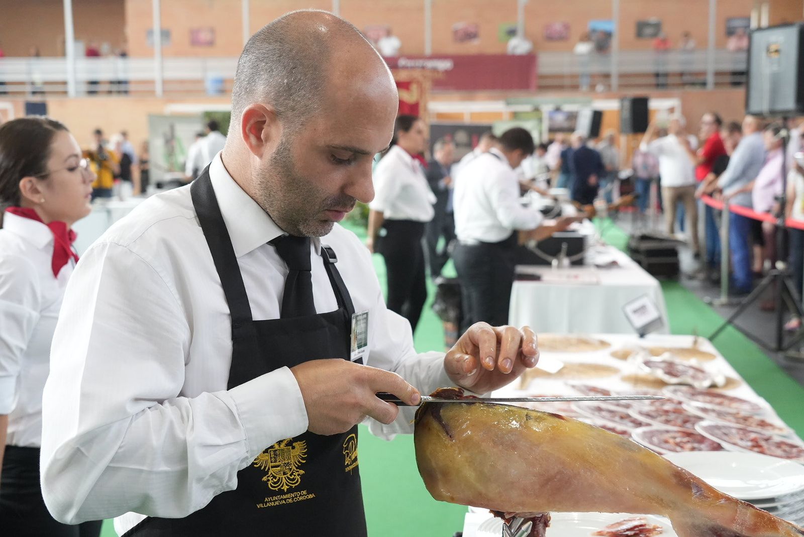 El día grande de la Feria del Jamón de Villanueva de Córdoba, en imágenes