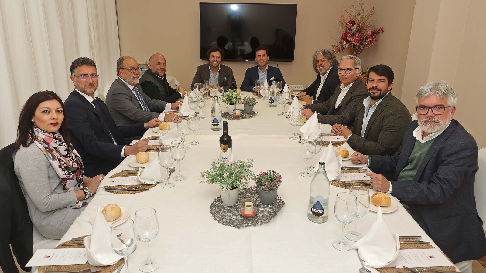 Los participantes en la tertulia cofrade de Europa Sur, en el Hotel Alborán de Algeciras.