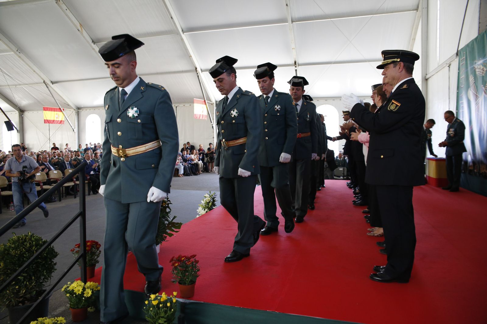 Imágenes del acto de celebración de la patrona de la Guardia Civil