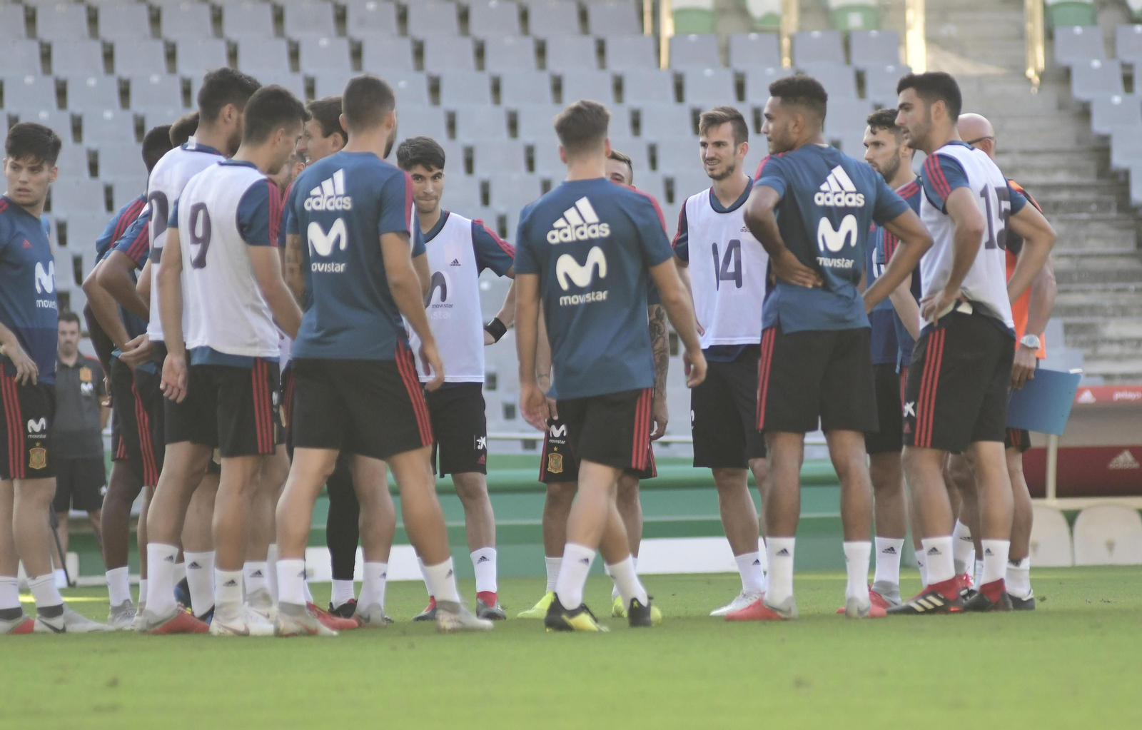 Entrenamiento de la selección sub-21 en El Arcángel