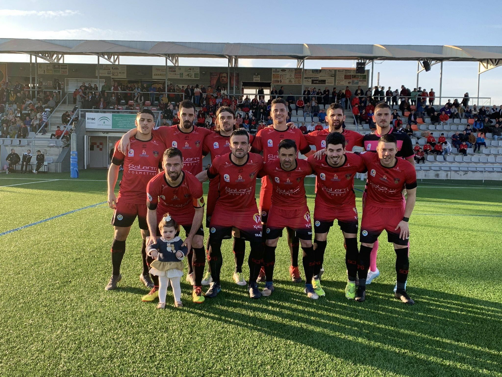 Once inicial que presentó el Salerm ante el Coria el domingo.