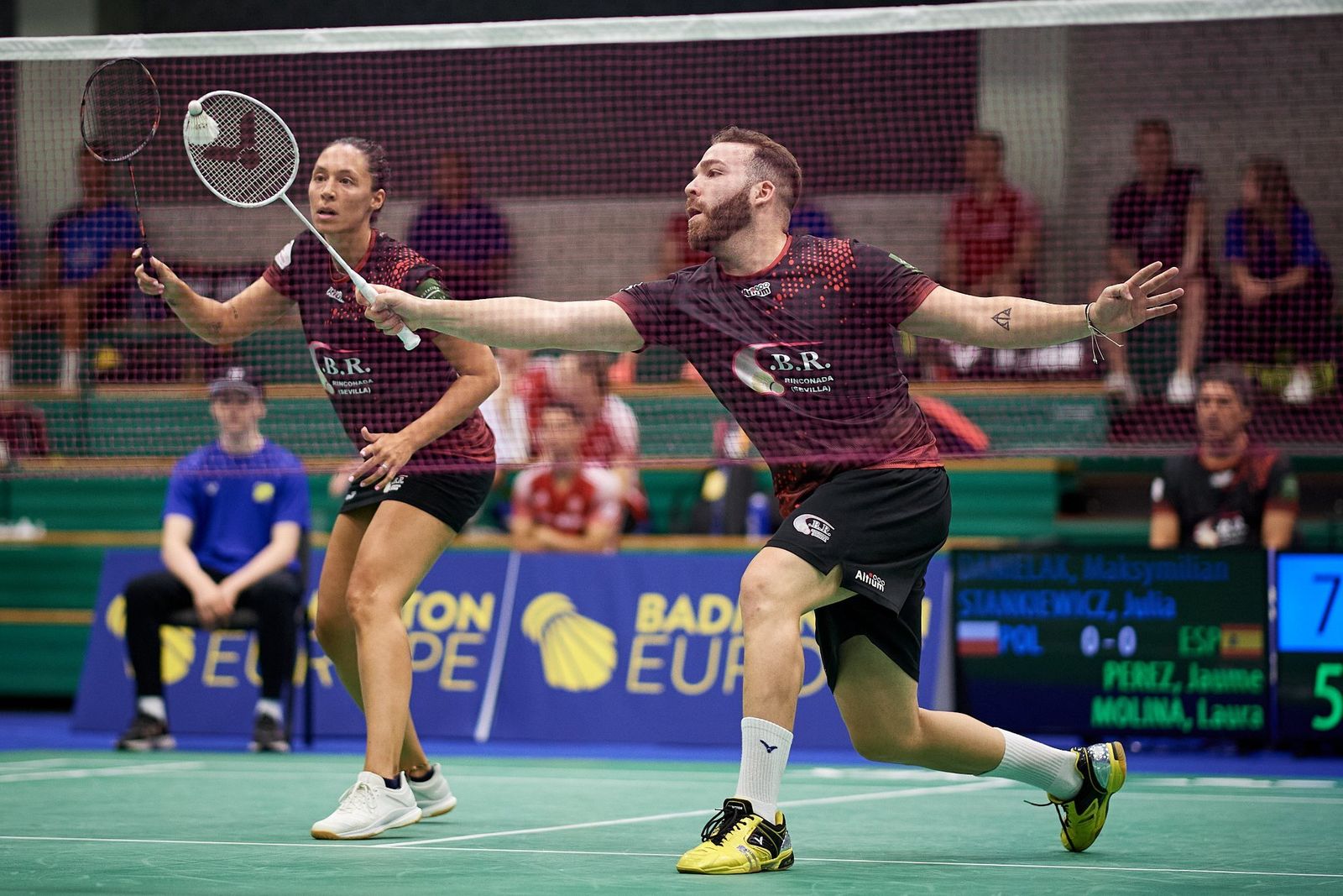 Laura Molina y Jaume Pérez en el encuentro del pasado martes.