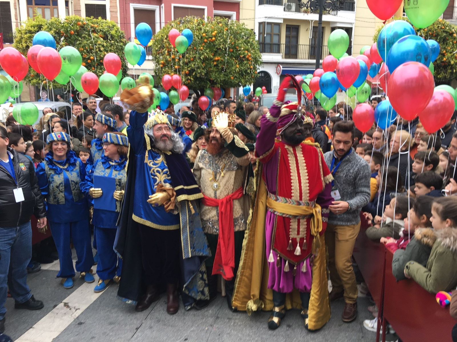 Los Reyes de la cabalgata Cabra de 2018.