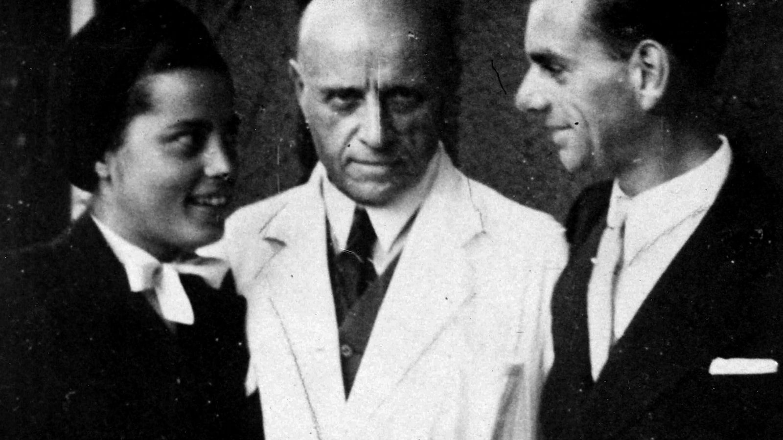 Maria Buchinger, Otto Buchinger y Helmut Wilhelmi.