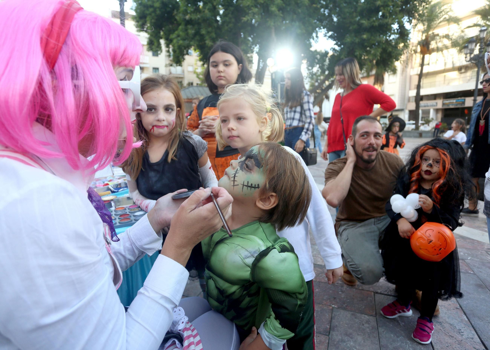 Pintacaras de Halloween.