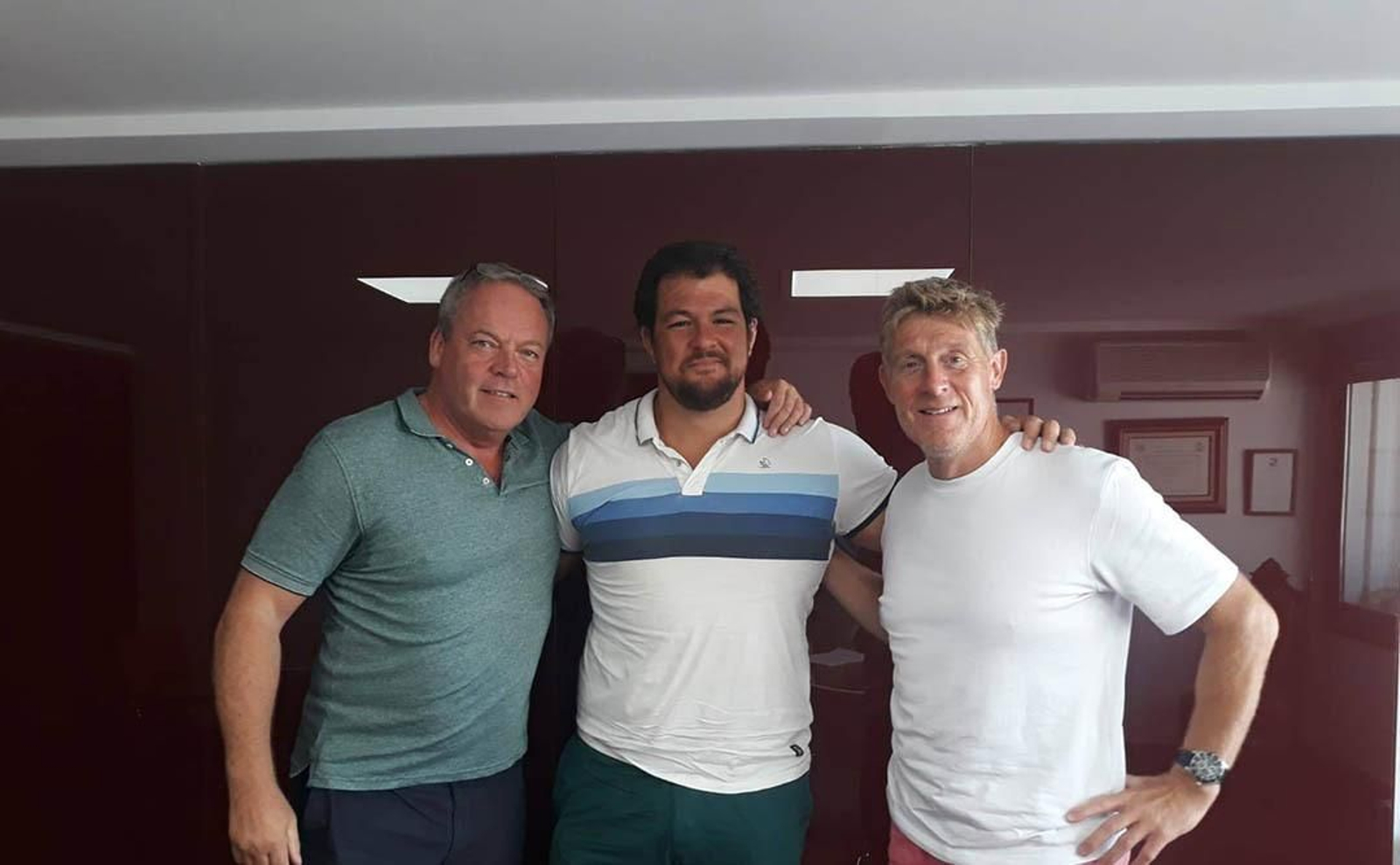 Jesús Moreno, en su fichaje por el Marbella Rugby.