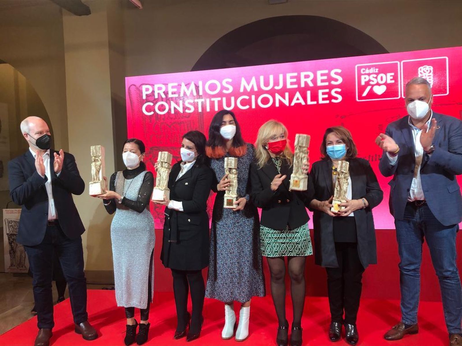 Las galardonadas en la IX Edición de los Premios Mujeres Constitucionales.