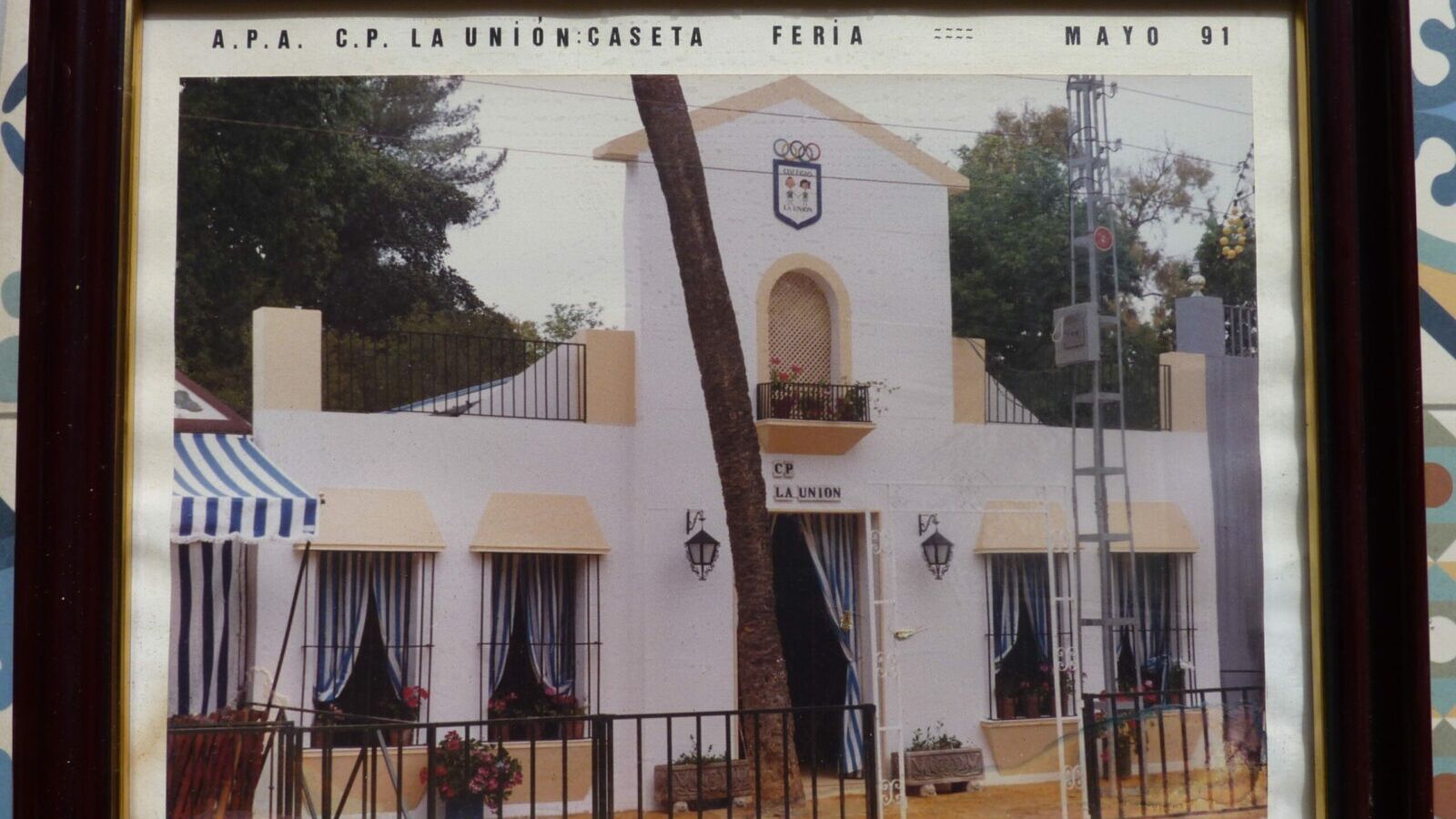 Una de las casetas montadas en la Feria, concretamente en 1991.