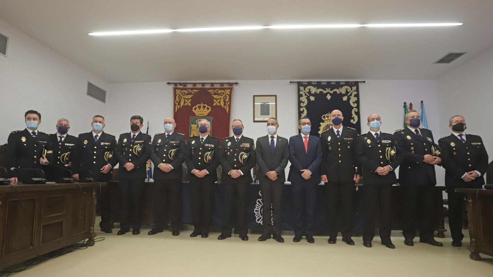 Fotos de la jura de cargo del nuevo comisario de la Policía Nacional en La Línea