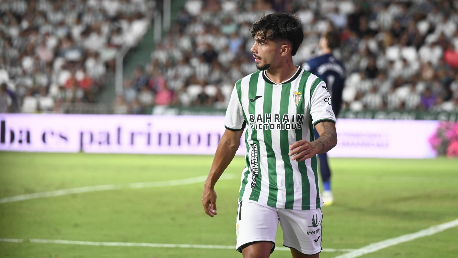 Kevin Medina, en un partido del Córdoba CF en El Arcángel.