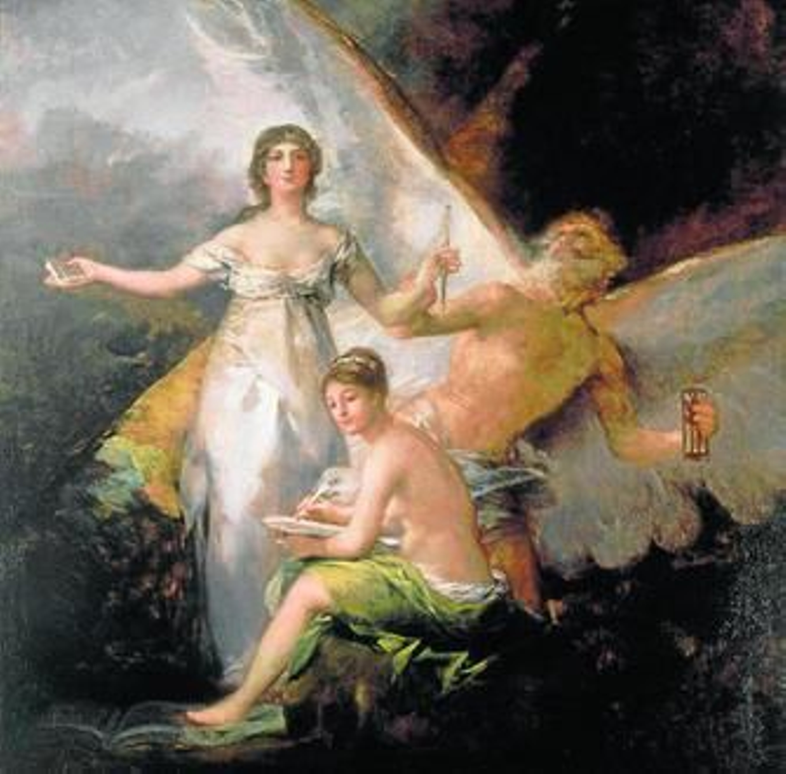 'La Verdad, el Tiempo y la Historia', también llamado 'Alegoría de la Constitución de 1812', un óleo de Francisco de Goya que forma parte de los fondos del Nationalmuseum de Estocolmo.