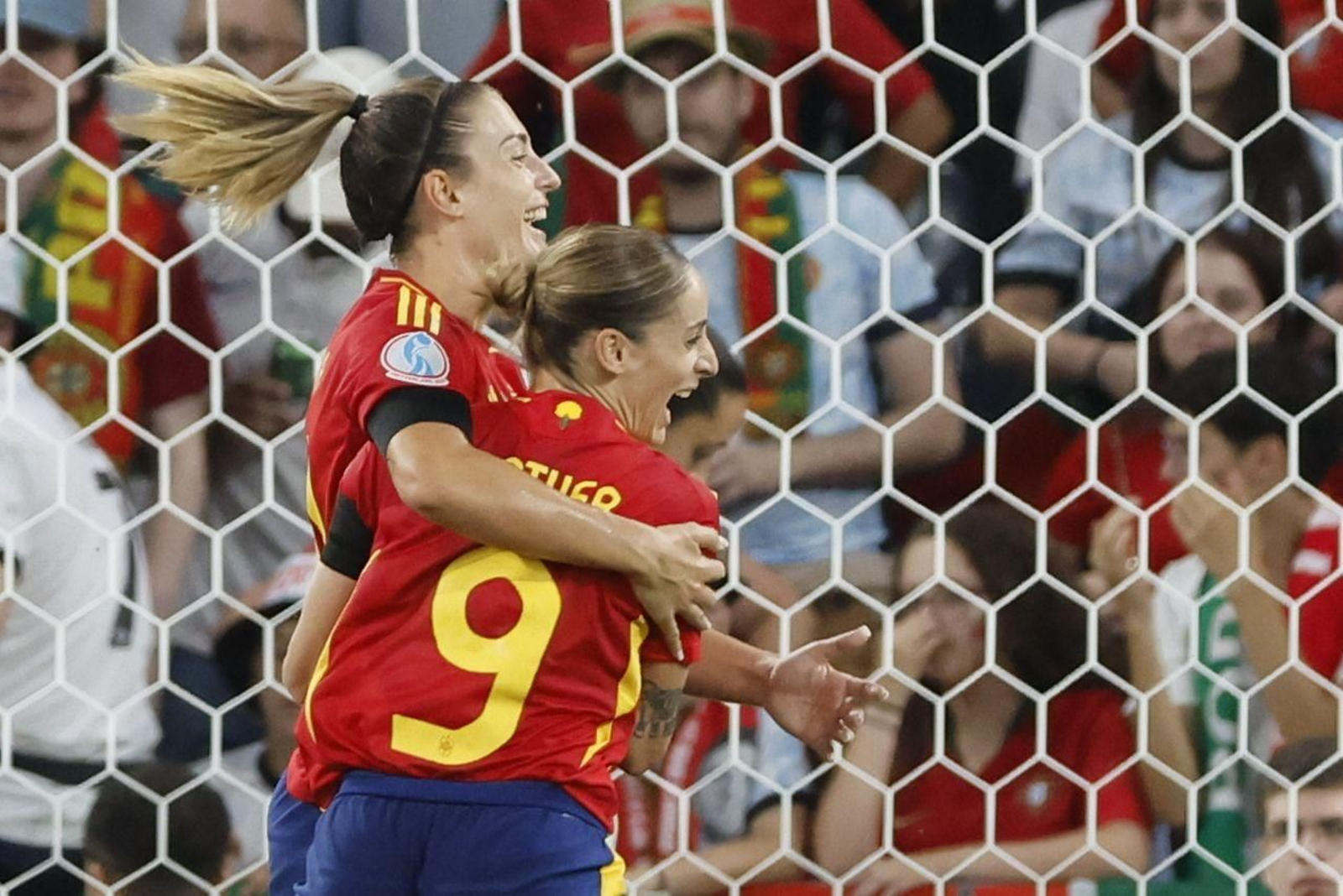 Las fotos del España - Portugal en la Eurocopa femenina