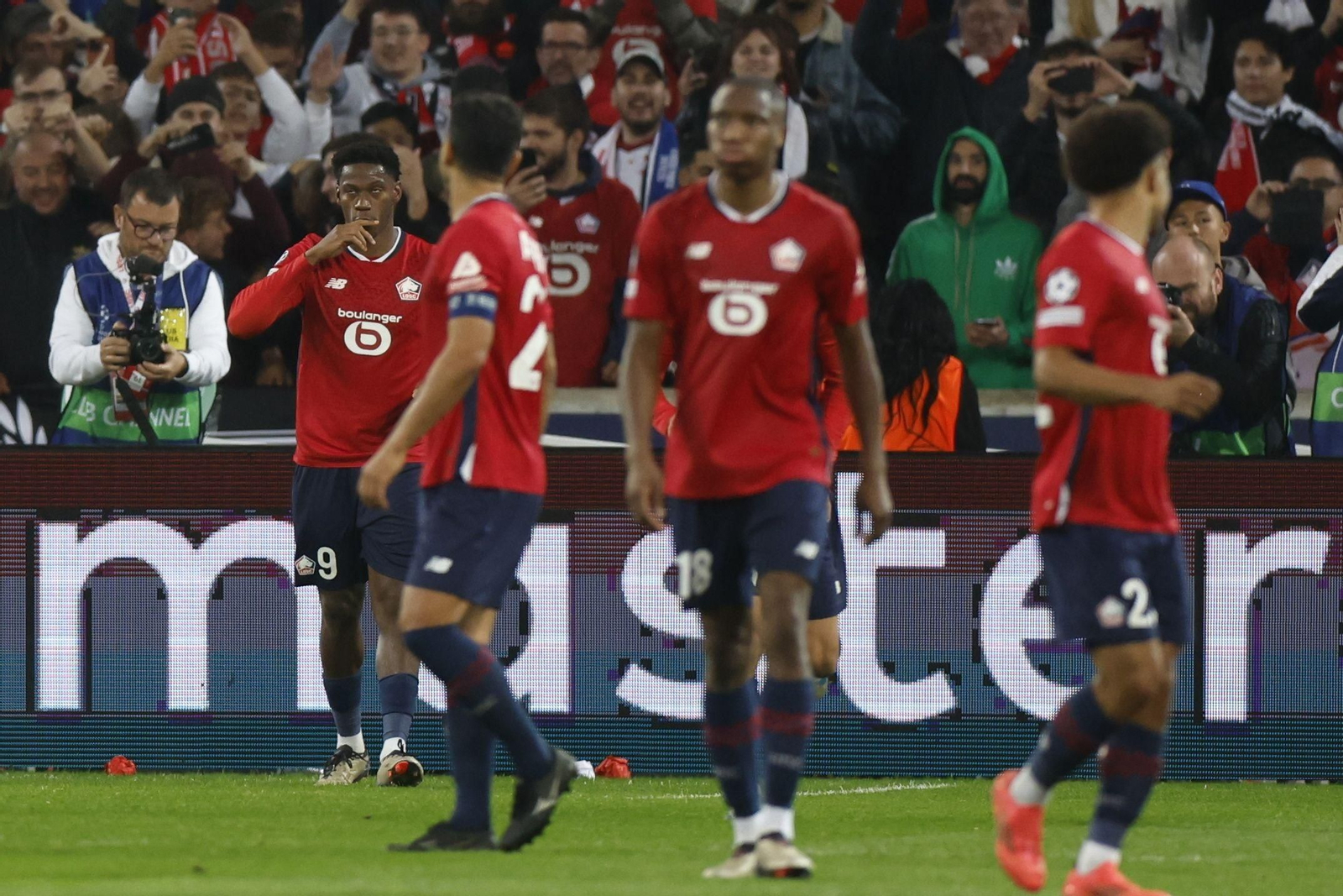 El Lille-Real Madrid, en fotos