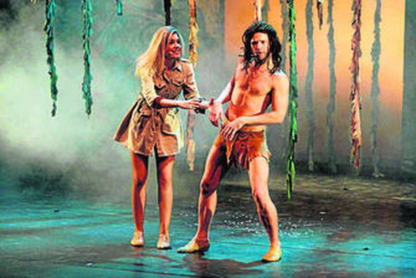 Escena del musical sobre Tarzán.