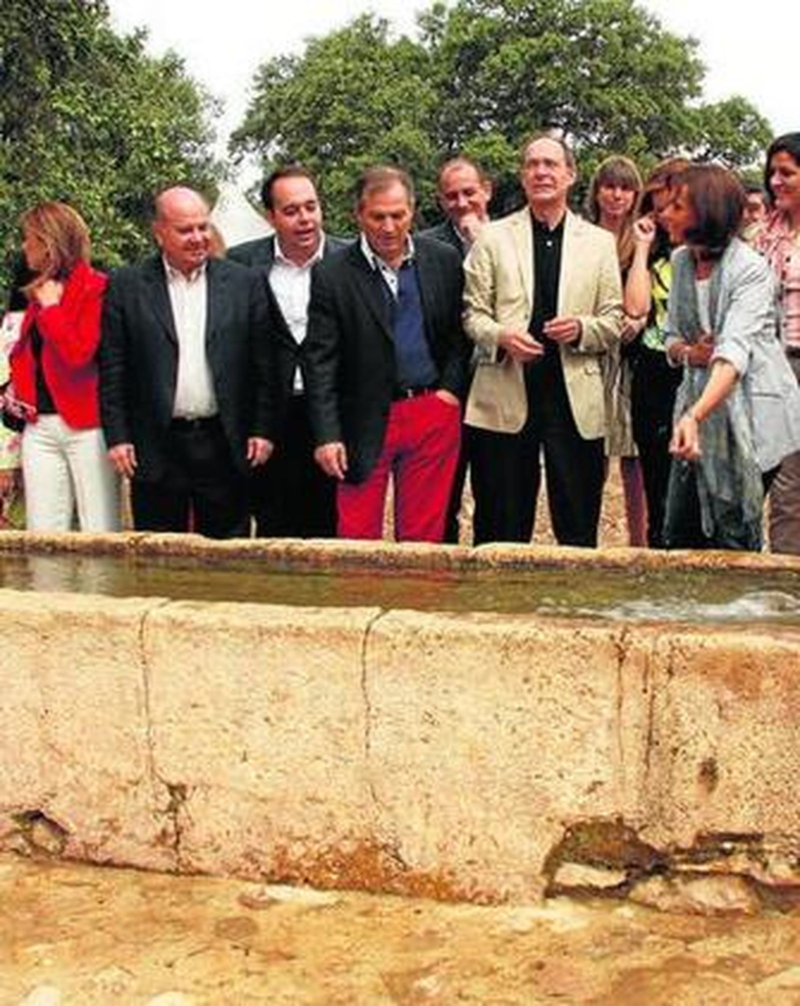 Momento de la inauguración de la vía pecuaria.